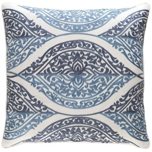 Regina by Surya Down Pillow Denim/Dk.Blue/White 22 x 22 Rgn002-2222d - All