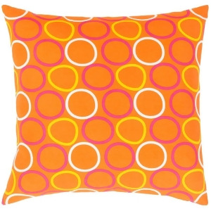 Miranda by Clairebella Pillow Yellow/Orange/Pink 18 Square Mra003-1818p - All