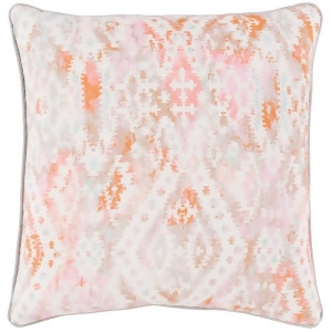 Roxanne by Surya Down Pillow Pink/Pale Pink/Orange 20 x 20 Rxa001-2020d - All