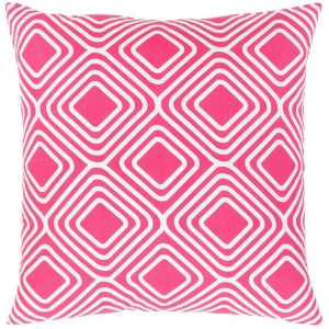 Miranda by Clairebella Down Pillow Pink/White 22 x 22 Mra006-2222d - All