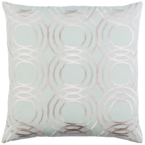 Ridgewood by A. Wyly for Surya Down Pillow Mint/Cream 22 x 22 Rdw005-2222d - All