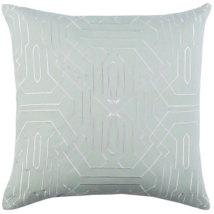Ridgewood by A. Wyly for Surya Down Pillow Mint/White 18 x 18 Rdw009-1818d - All