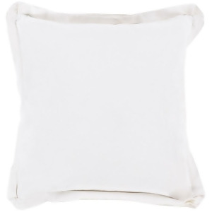 Triple Flange by Surya Poly Fill Pillow White 18 x 18 Tf005-1818p - All