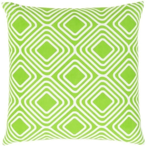 Miranda by Clairebella Down Pillow Grass Green/White 20 x 20 Mra008-2020d - All