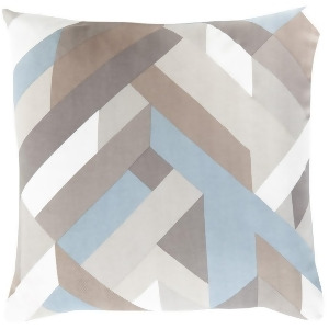 Teori by Surya Down Fill Pillow Denim/White/Light Gray 22 x 22 To014-2222d - All