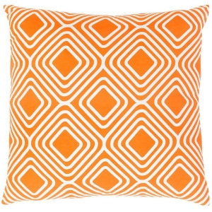 Miranda by Clairebella Down Pillow Orange/White 20 x 20 Mra007-2020d - All