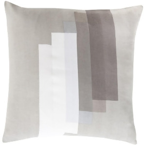 Teori by Surya Down Fill Pillow Light Gray/White/Ivory 22 x 22 To019-2222d - All