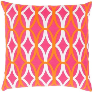Miranda by Clairebella Down Pillow Orange/Pink/White 22 x 22 Mra011-2222d - All