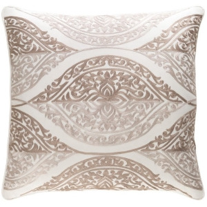 Regina by Surya Down Fill Pillow Beige/Camel/White 20 x 20 Rgn003-2020d - All