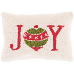Winter by Surya Poly Fill Pillow Beige/Bright Red/Lime 13 x 19 Wit021-1319p - All