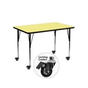 Flash Furniture Activity Table Xu-a3048-rec-yel-t-a-cas-gg - All