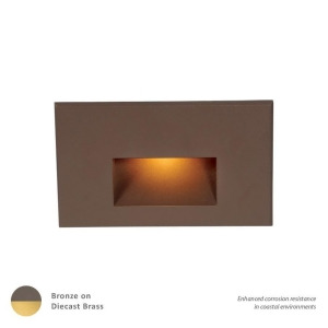 Wac Lighting LEDme 12V H Step/Wall Warm Amber/Bronzed Solid Brass 4011-Ambbr - All