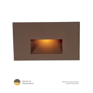 Wac Lighting Candy LEDme Horiz Amber Step/Wall Bronzed Brass Wl-led100-am-bbr - All