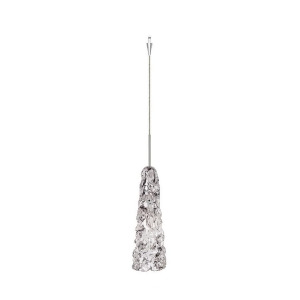 Wac Lighting Wac Ice 1Lt Pendant Clear Mouth Blown Glass Nickel Qp960-cl-bn - All