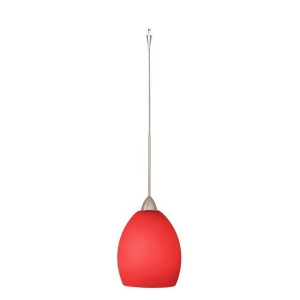 Wac Lighting Mini Mult Sarah Led 1Lt Pendant Red/Nickel Qp-led524-rd-bn - All