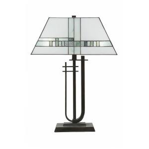 Toltec Lighting Table Lamp Dark Granite New Deco Tiffany Glass 95-Dg-9557 - All