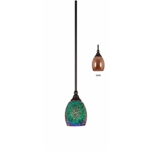 Toltec Lighting Stem Mini Pendant Dark Granite 5 Copper Fire 23-Dg-6545 - All