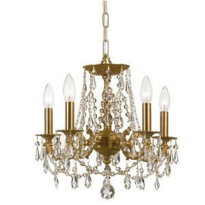 Crystorama Mirabella Crystal Elements Wrought Iron Chandelier 5545-Ag-cl-s - All
