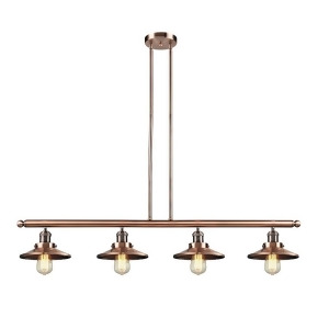 Innovations 4 Light Railroad Island Light in Antique Copper 214-Ac-m3 - All