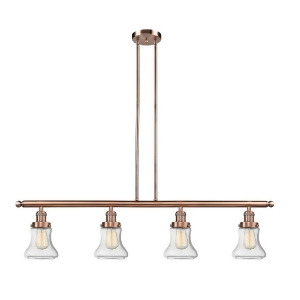 Innovations 4 Light Bellmont Island Light in Antique Copper 214-Ac-g194 - All