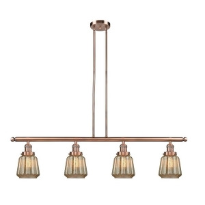 Innovations 4 Light Chatham Island Light in Antique Copper 214-Ac-g146 - All