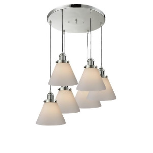 Innovations 6 Light Large Cone Multi-Pendant in Polished Nickel 212-6-Pn-g41 - All
