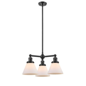 Innovations 3 Light Large Cone Chandelier in Oiled Rubbed Bronze 207-Ob-g41 - All