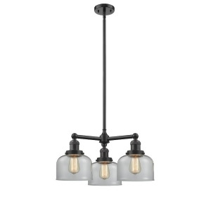 Innovations 3 Light Large Bell Chandelier in Oiled Rubbed Bronze 207-Ob-g72 - All