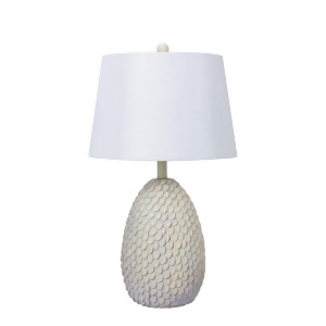 Fangio Lighting 26.75 Resin Table Lamp Antique White W-6226awht - All