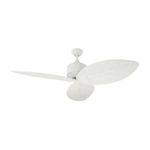 Monte Carlo Fan Company 56 Delray Outdoor Ceiling Fan Matte White 3Dlr56rzw - All
