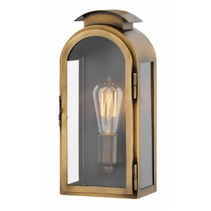 Hinkley Lighting Outdoor Rowley Small Wall Mount Antique Brass 2520Ls - All