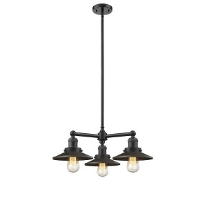 Innovations 3 Light Railroad Chandelier in Oiled Rubbed Bronze 207-Ob-m5 - All