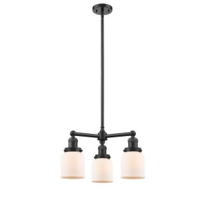 Innovations 3 Light Small Bell Chandelier in Oiled Rubbed Bronze 207-Ob-g51 - All