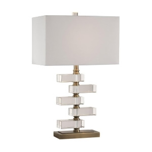 Uttermost Spilsby Stacked Crystal Block Lamp 27787-1 - All