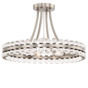 Crystorama Clover 4 Light Brushed Nickel Ceiling Mount Clo-8894-bn - All