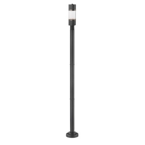 Z-lite Lestat 1 Light Outdoor Post Mounted Fixture Black 562Phbr-567p-bk-led - All