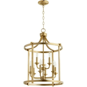 Quorum Lancaster 9 Light 18' Entry Aged Brass 6807-9-80 - All