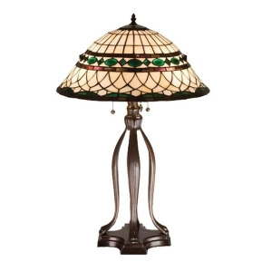 Meyda Lighting 30'H Tiffany Roman Table Lamp Beige Green Pbagwg Green 15409 - All
