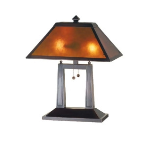 Meyda Lighting 20'H Van Erp Amber Mica Oblong Table Lamp Amber 24216 - All
