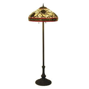 Meyda Lighting 63'H Burgundy Pinecone Floor Lamp Beige Xag Burgundy 59 103185 - All