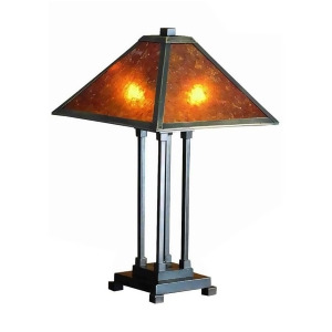 Meyda Lighting 24'H Van Erp Amber Mica Table Lamp Amber 24217 - All
