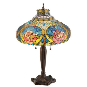 Meyda Lighting 26'H Dragonfly Rose Table Lamp 138108 - All