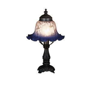 Meyda Lighting 12.5'H Bell White Blue Mini Lamp Pink/Blue 17507 - All