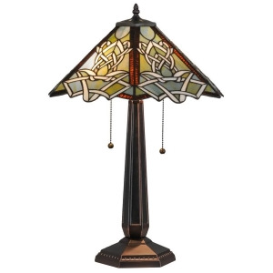 Meyda Lighting 24.5'H Glasgow Bungalow Table Lamp 154481 - All