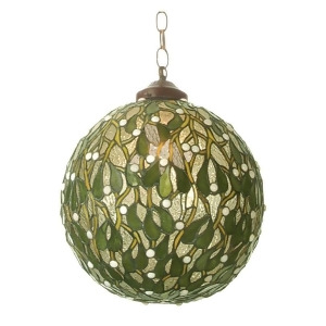 Meyda Lighting 12'W Mistletoe Ball Pendant Zaz 59 White 81735 - All