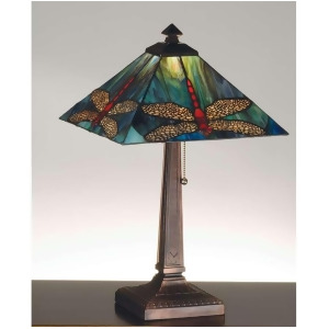 Meyda Lighting 21'H Prairie Dragonfly Table Lamp Pbag Flame Orange 26290 - All