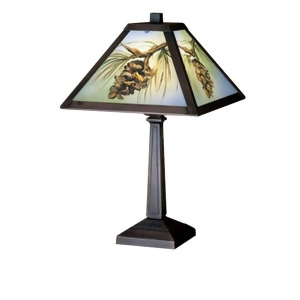Meyda Lighting 16'H Northwoods Pinecone Hand Painted Accent Lamp 27498 - All