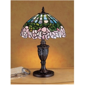 Meyda Lighting 18'H Cabbage Rose Accent Lamp Purple/Blue Pink 59 30343 - All