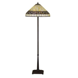 Meyda Lighting 62'H Greek Key Floor Lamp Beige Xag 29503 - All