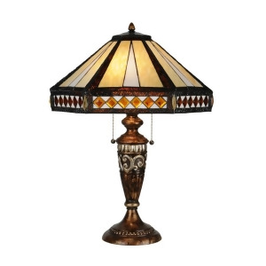 Meyda Lighting 26.5'H Diamond Mission Table Lamp 139416 - All